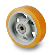 Vulkollan® Covestro loopvlak gelaste stalen kern, Ø 400x125mm, 3850KG