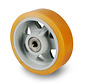 Heavy duty Vulkollan® Covestro tread welded steel core, precision ball bearing, Wheel-Ø 400mm, 500KG