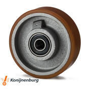 Vulkollan® Covestro tread cast iron, Ø 250x50mm, 1100KG
