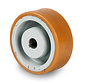 heavy duty drive wheel Vulkollan® Covestro tread cast iron, H7-bore feather keyway DIN 6885 JS9, Wheel-Ø 150mm, 800KG