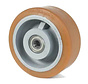 heavy duty Vulkollan® Covestro tread cast iron, precision ball bearing, Wheel-Ø 500mm, 40KG