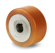 Aandrijfwiel Vulkollan® Covestro loopvlak gietijzer, Ø 100x65mm, 575KG