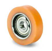 Vulkollan® guiding roller Vulkollan® Bayer tread steel core, Ø 50x15mm, 85KG