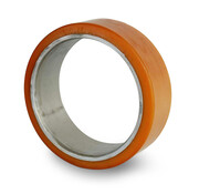 Vulkollan® cylindrical press-on tyres, Ø 125x40mm, 450KG