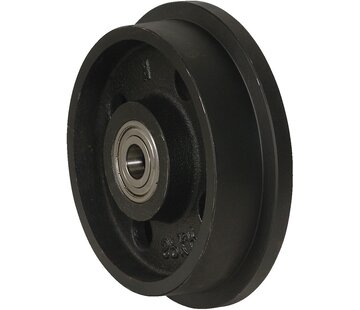 flange wheel, Ø 75mm, cast iron wheel, 700KG