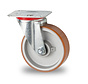 swivel castor, Ø 100mm, vulcanised polyurethane tread, 200KG