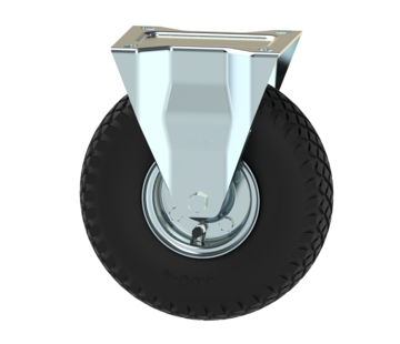 Bokwiel met luchtband 3.00-4 (Ø260mm) max. draagvermogen 150 kg