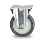 fixed-wheel castor, Ø 125 mm, injection-moulded polyurethane, 250KG