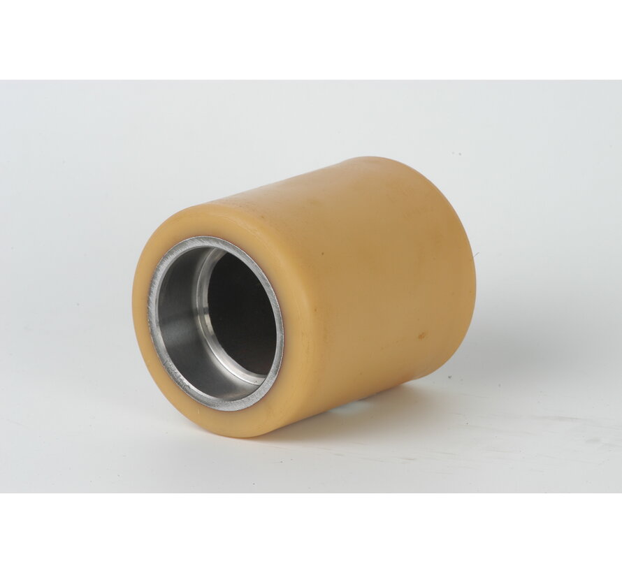 Vulkollan® Palletrol Ø75x62 mm, bearing chamber:47x14 mm, without ball bearing