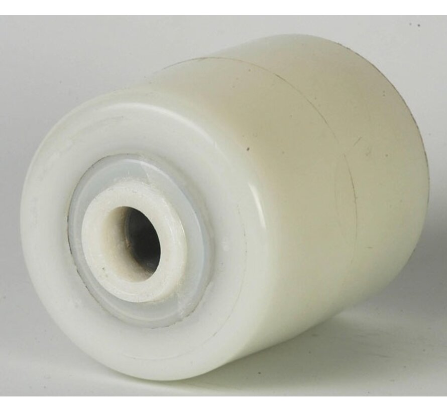 Polyamide PA6 Pallet roller Ø85x65 mm, with ESV seal for bearing protection, axle hole: 20 mm, Hub length: 74 mm
