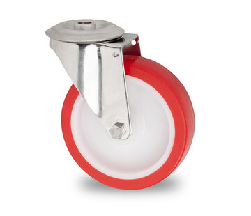 swivel castor, Ø 100 mm, casted polyurethane, 160KG