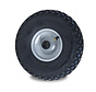 Pneumatic tyre wheel with block tread, roller bearing, Wheel-Ø 260mm, 150KG