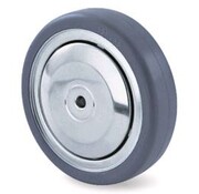 Wheel Ø100mm Grey tread, Ball bearing with metal thread guards