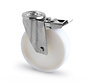 swivel castor with brake, Ø 80 mm, all-polyamide (PA6) wheel, 120KG