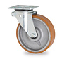 swivel castor, Ø 160 mm, vulcanised polyurethane tyre, 800KG