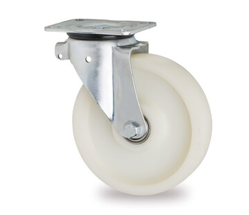 swivel castor, Ø 125 mm, all-polyamide (PA6) wheel, 600KG