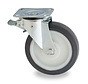 swivel castor with brake, Ø 200 mm, casted polyurethane tyre, 800KG