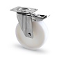swivel castor with brake, Ø 125 mm, all-polyamide (PA6) wheel, 170KG