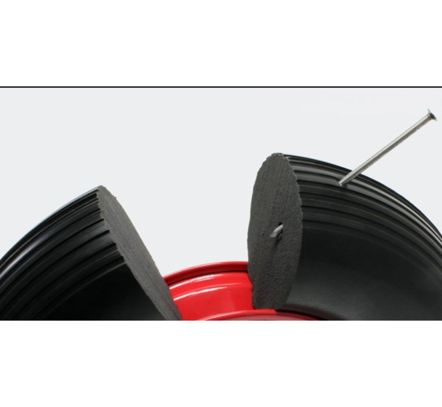 Industrial solid rubber tyre block profile, roller bearing, Wheel-Ø 260mm, 150KG - Copy