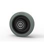 Wiel, Ø 160mm, gevulkaniseerd grijs elastisch rubber band, 350KG