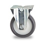 fixed-wheel castor, Ø 100 mm, injection-moulded polyurethane, 180KG