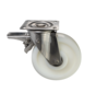 swivel castor with brake, Ø 200mm, all-polyamide (PA6) wheel, 700KG