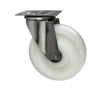 swivel castor, Ø 200 mm, all-polyamide (PA6) wheel, 700KG