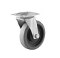 swivel castor, Ø 125, grey non-marking thermoplastic rubber tyre, 160KG