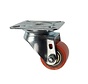 swivel castor with plate fitting, Ø 35 mm, vulcanised polyurethane tyre, 100KG