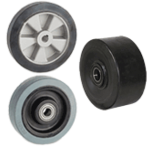 Elastic rubber wheels
