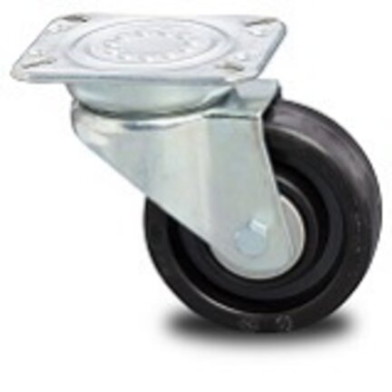 Heat-resistant swivel castors