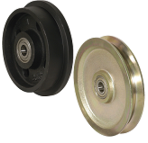 Flanged and grooved wheels