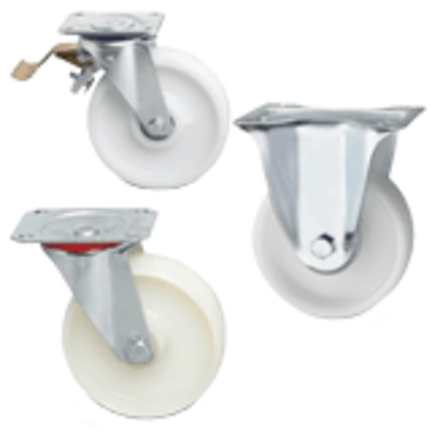 Polyamide swivel castors