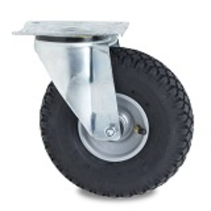 Pneumatic tyre swivel castors