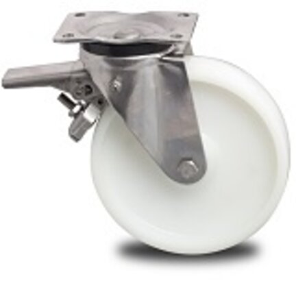 AISI 316 stainless steel swivel castors and fixed castors