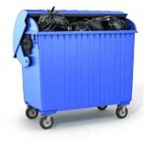 Afval containerwielen