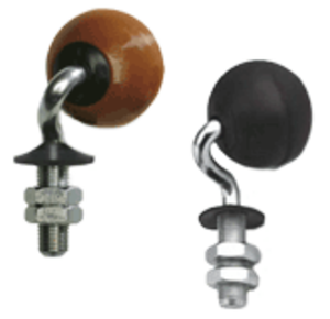 Glass table spherical castors