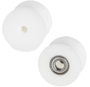 Kunststof buiswielen en diabolorollen 70mm diameter