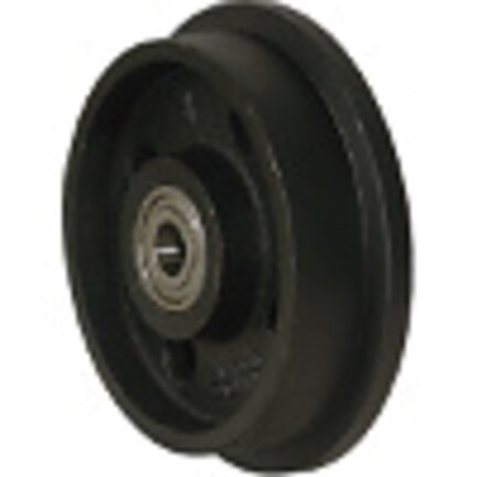 100.02 Flanged cast iron wheels, CNC re-turned