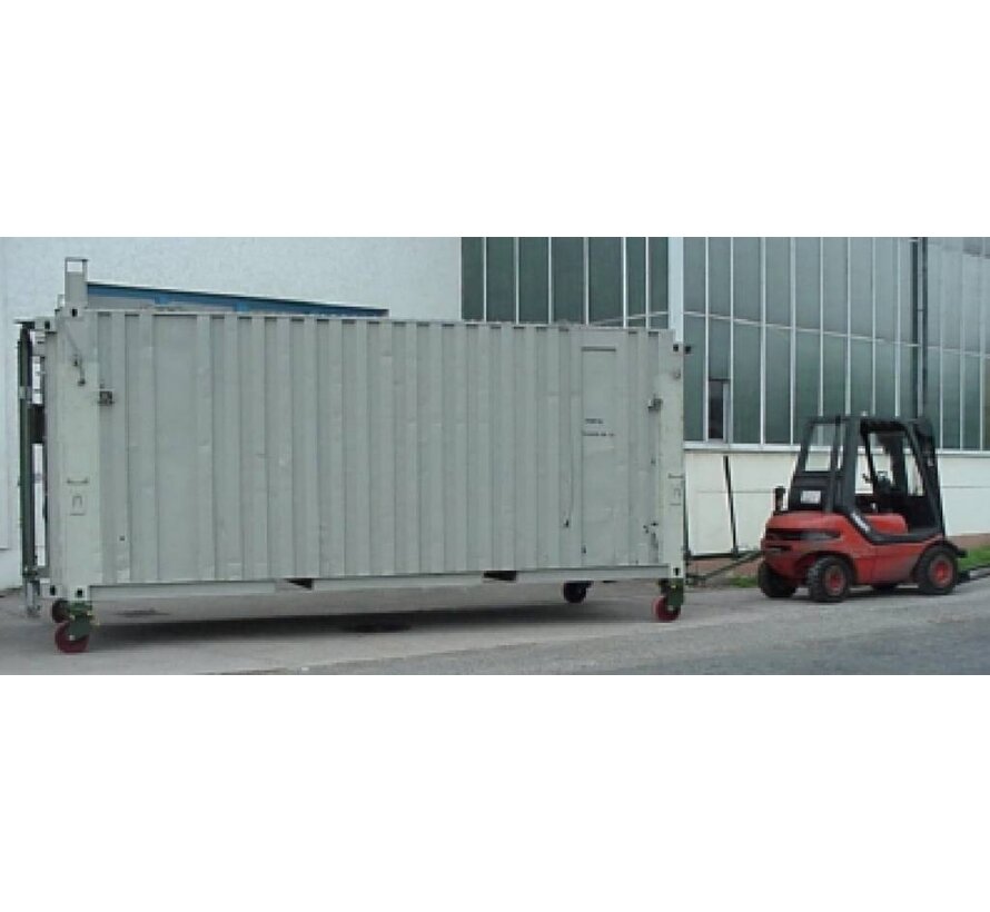 Stel draaibare hoek towcastors voor het verplaatsen van ISO containers 10,000 KG