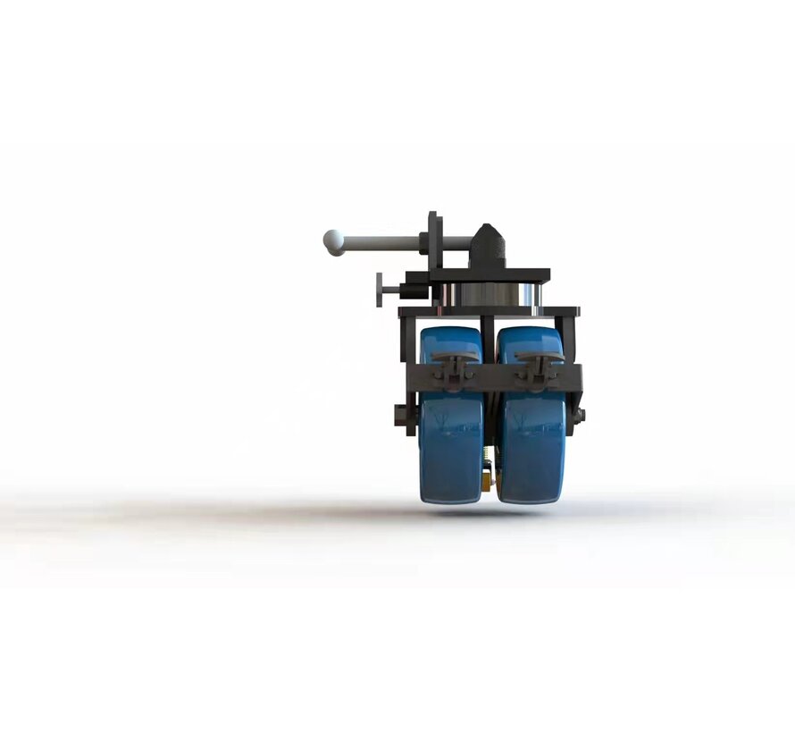 Mobilisatieset voor zeecontainers met 4 wielen met een totaal laadvermogen van 36.000 kg