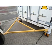 Tow bar for towing shipping  containers