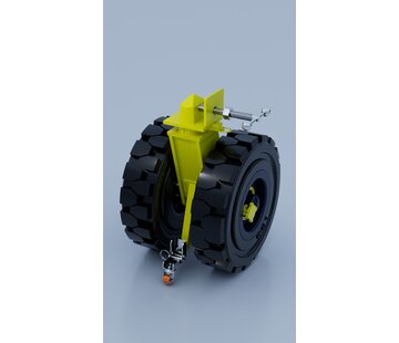 9.000 kg laadvermogen zeecontainerwielen met wielen voor ruw terrein