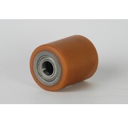 Vulkollan Pallet roller Ø70x70 mm, axle hole: 20 mm, Hub length: 68 mm