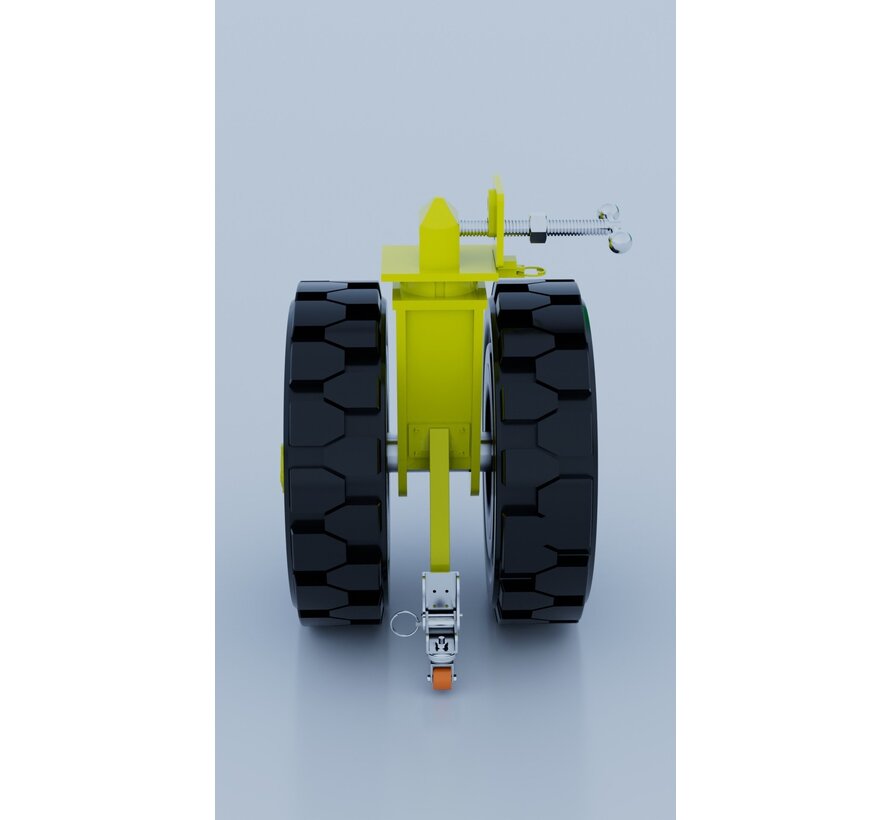 20,000KG Load bearing capacity shipping container castors with rubber wheels for rough terrain
