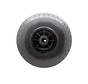 Industriële wiel Ø260x85mm Massief rubberen lekbestendige band, blokprofiel, polyamide wielnaaf, rollager, asgat Ø20mm, naaflengte 75mm – 150kg belasting