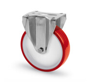fixed-wheel castor, Ø 160 mm, injection-moulded polyurethane, 300KG