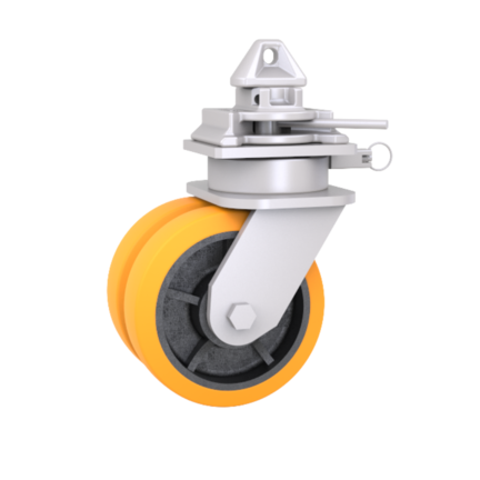 Zeecontainer Wielen – Heavy Duty ISO Casters met Twistlock Bevestiging
