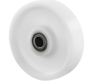 Zwaar industrieel wiel, Ø 200 x 50 mm, volledig nylon (PA6) polyamide, precisiekogellagers, asgat Ø 20 mm, naaflengte 60 mm - draagvermogen 1200 kg