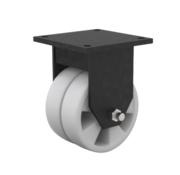 Fixed-wheel castor, Ø 150 mm, nylon (PA6), 1000KG